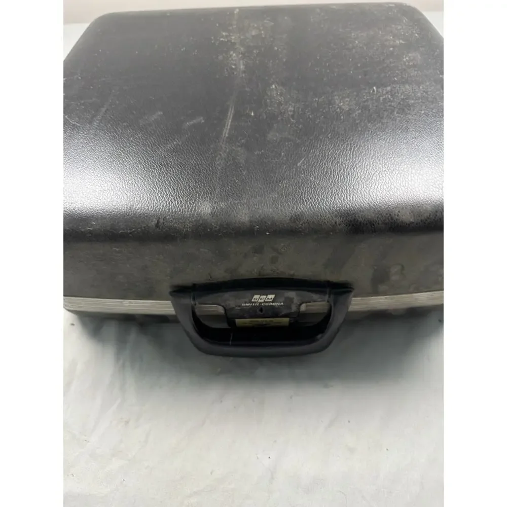 Smith-Corona Sterling Portable Typewriter Blue w/ Case Tested Working Vintage